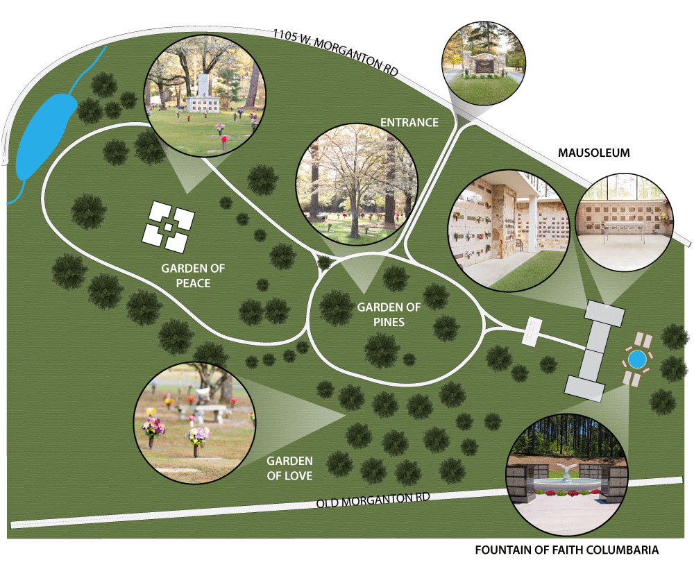 Cemetery Map Pinelawn Memorial Park